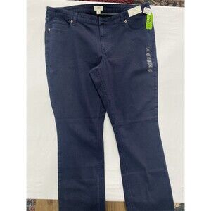 Maurices M Jeans Classic Slim Boot Navy Blue Pants 22W Regular NWT Repreve